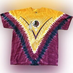 Majestic Vintage Washington Redskins Tie-Dye Short Sleeve Tee